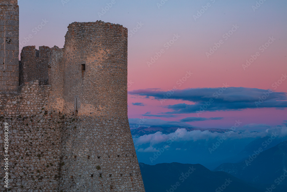 The Castle of Rocca Calascio, Abruzzo, Italy