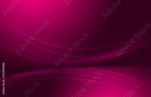 Ultraviolet abstract background. Empty stage show background. Futuristic blurred lines. 3d illustration