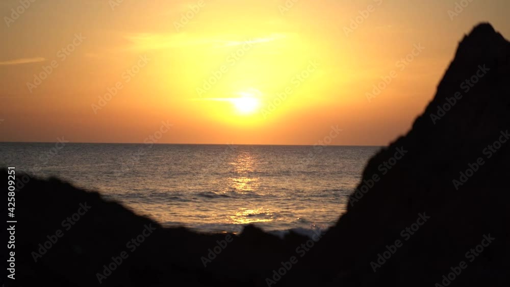 Atardecer en la costa de andalucia en la provincia de cadiz Atardecer en la costa de andalucia en la provincia de cadiz