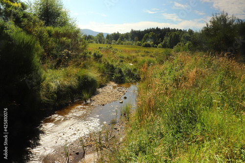 Paddling in Loch Pityoulish in the summer photo