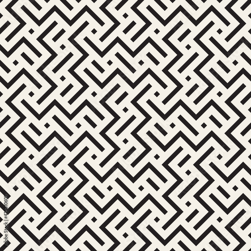 Vector seamless pattern. Modern stylish abstract texture. Repeating geometric tiles