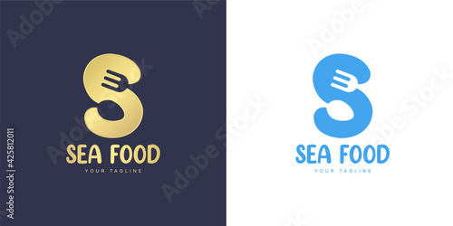 The letter S logo has a restaurant concept