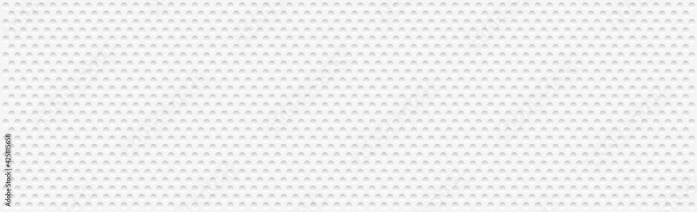 Abstract white perforated background with many holes - Vector - obrazy, fototapety, plakaty 