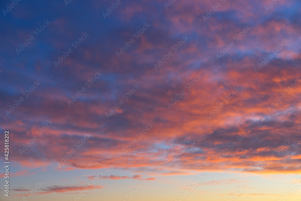 colorful warm cloud structure as abstract background