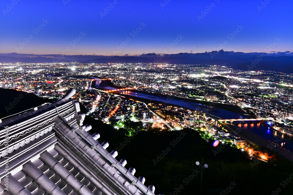 岐阜　金華山からの夜景