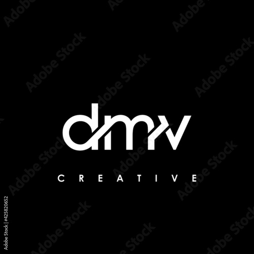 DMV Letter Initial Logo Design Template Vector Illustration
