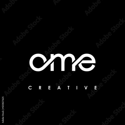 OME Letter Initial Logo Design Template Vector Illustration