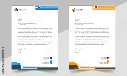 Professonal Letterhead Design template , Clean letterhead Design Template  photo