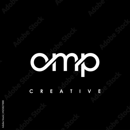 OMP Letter Initial Logo Design Template Vector Illustration