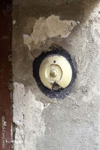 Old doorbell door