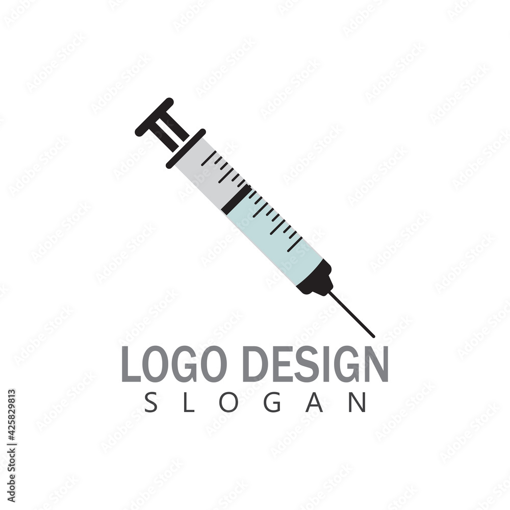 Syringe injection icon vector template and symbol Syringe injection icon vector template and symbol