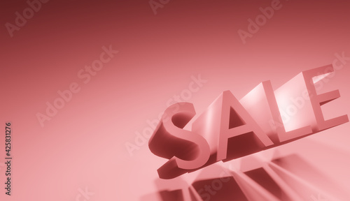 Summer Sale banner pink poster in 3d pastel rendering, Sale banner promotion discount with some shopping related elements. backdrop Promo badge for your seasonal design Season vocation, weekend.