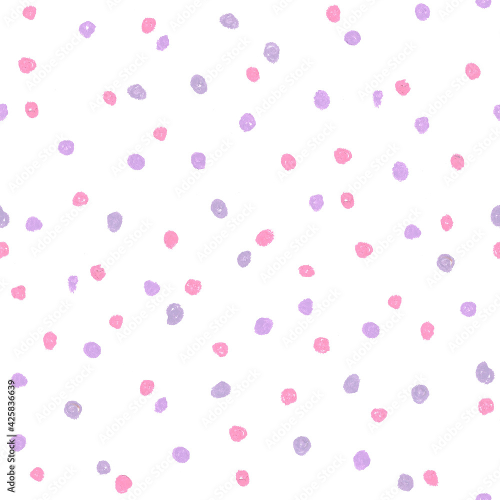 hand drawn spots pastel pattern