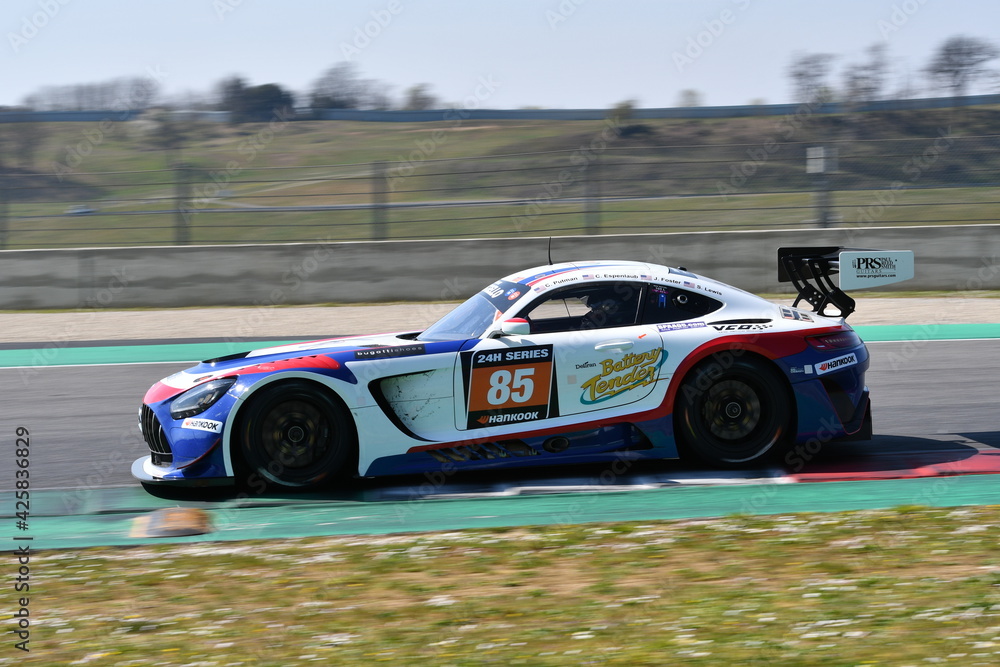 Scarperia, 25 March 2021: Mercedes-AMG GT3 of CP Racing Team driven by ...