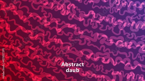 Abstract futuristic bright flyer with fantasy pattern. Neon colors. Freeform hand drawn doodle print. Vector cover templates