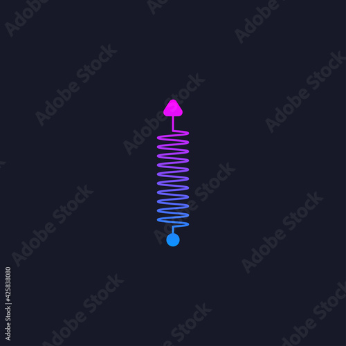 Up arrow. Business development concept