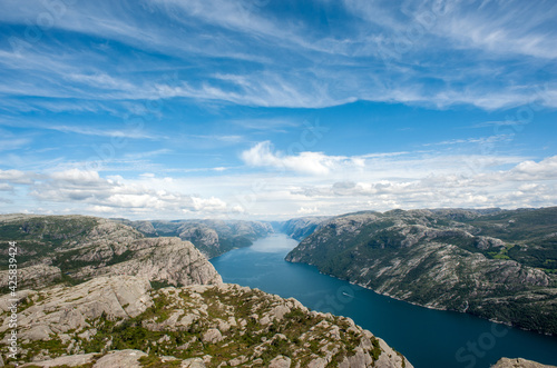 View from the Preikestolen in Norway