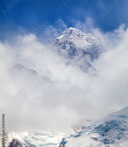 Mount Everest from Kala Patthar Nepal Himalaya mouuntain