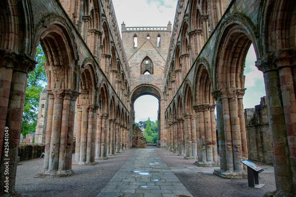 arches in ruins of abbey