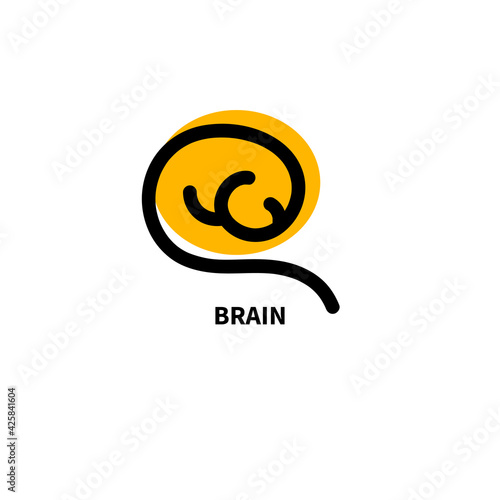 Minimal brain icon
