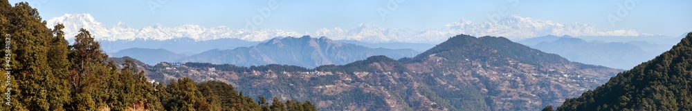 Indian Himalayas mountains, mount Nanda Devi Chaukhamba