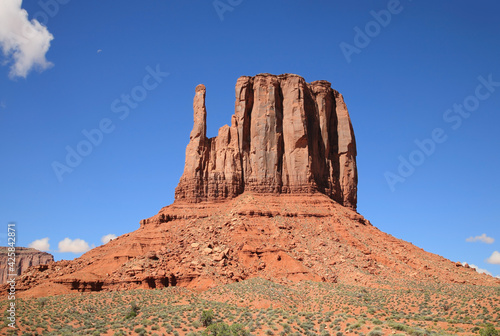 Monument Valley west mitten butte formation in Arizona