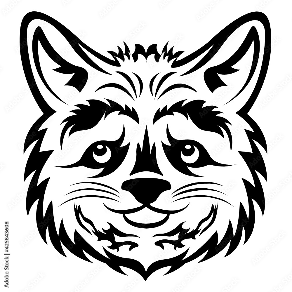 
Download this premium glyph icon of cat face 

