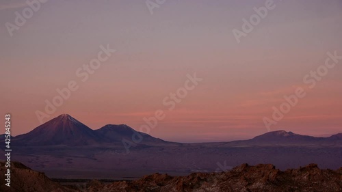 Sunset timelapse of Atacama