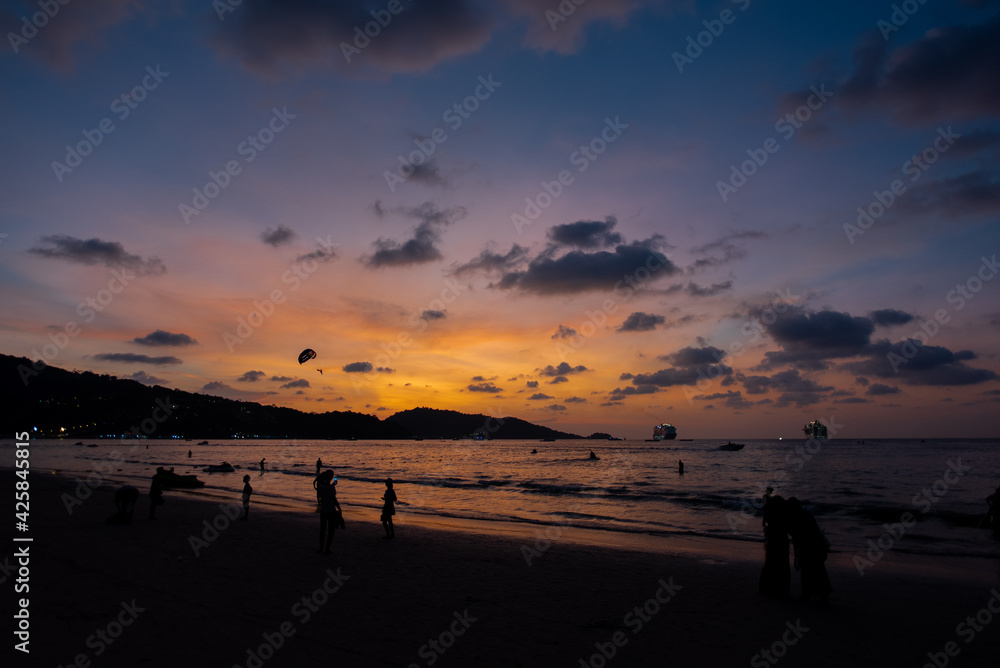 Patong Beach at Phuket in Thailand Patong Beach at Phuket in Thailand