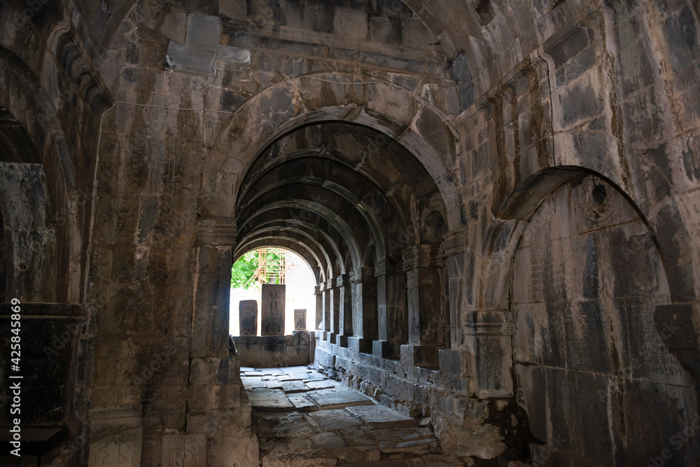 Obraz premium Sanahin monastery (St. Astvatsatsin (the Mother of God)) complex was built in the 10th – 13th centuries. It served as the educational center of medieval Armenia.