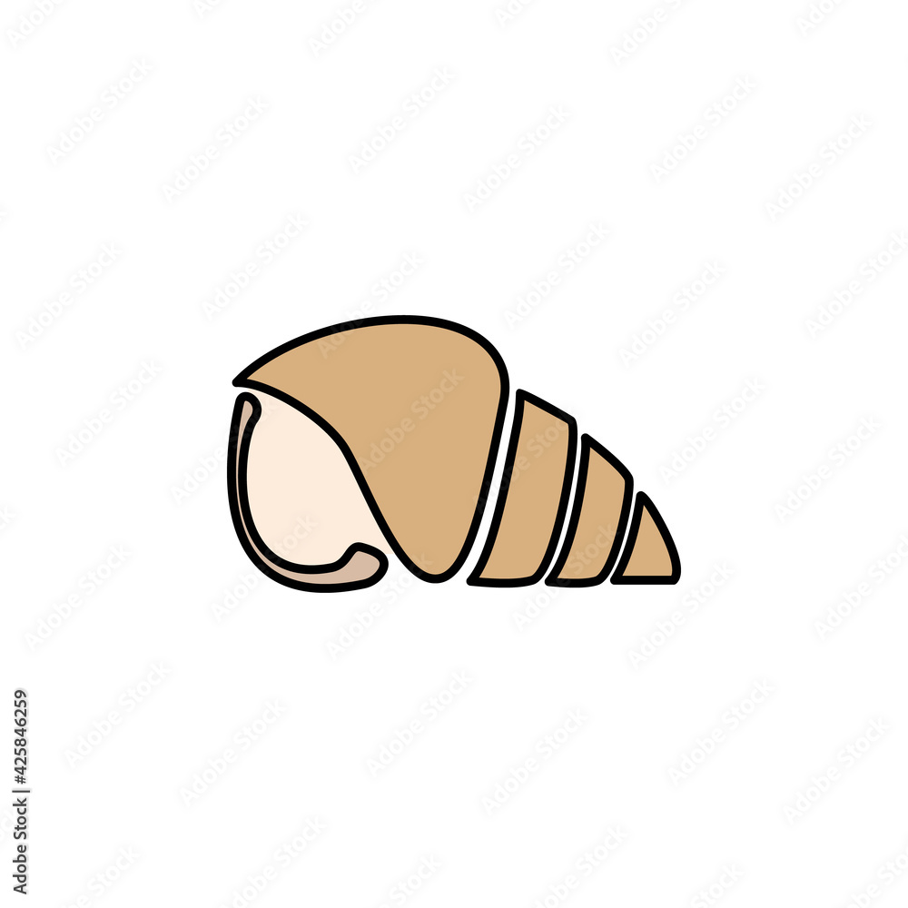 nautilus shell of sea outline icon. Signs and symbols can be used for web, logo, mobile app, UI, UX nautilus shell of sea outline icon. Signs and symbols can be used for web, logo, mobile app, UI, UX