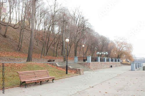 The quay of the river Sozh. Gomel, Belarus.