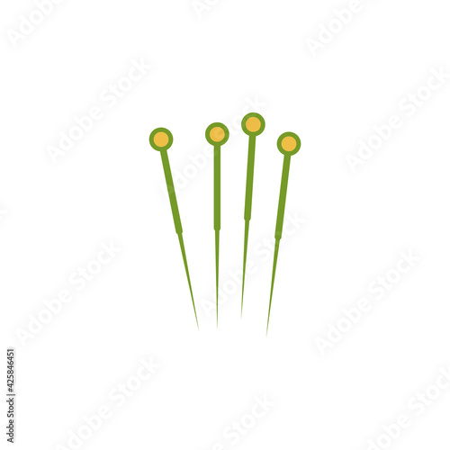 acupuncture needles outline icon. Signs and symbols can be used for web, logo, mobile app, UI, UX © FIDAN