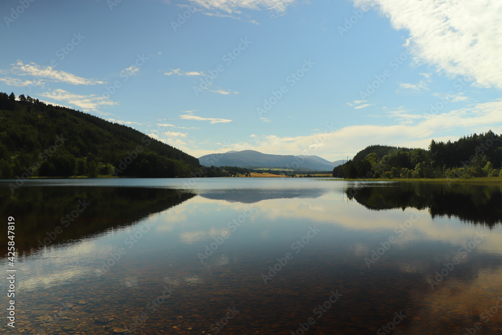 Paddling in Loch Pityoulish in the summer