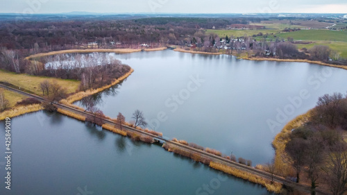 Dresden Dippelsdorf lake in the evening