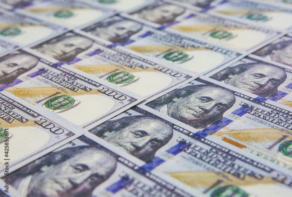 A lot of Money background. Dollars currency notes. Inflation rate. Economic crisis. Сurrency devaluation. Successful business. Close up, soft focus. A lot of Money background. Dollars currency notes. Inflation rate. Economic crisis. Сurrency devaluation. Successful business. Close up, soft focus.