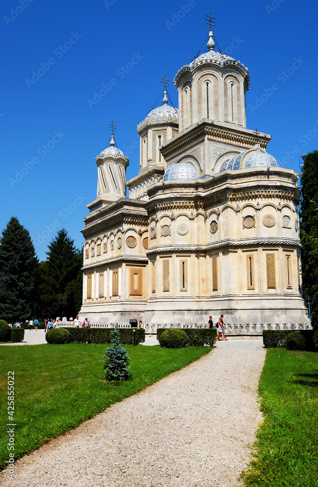 View of Curtea de Arges Monastery, Romania, Europe