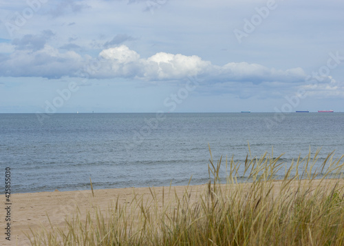 beautiful sky band altic sea view  with clouds and nobody