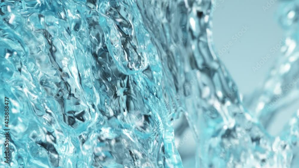 Super slow motion of splashing water, close-up. Filmed on high speed cinema camera, 1000 fps. Super slow motion of splashing water, close-up. Filmed on high speed cinema camera, 1000 fps.