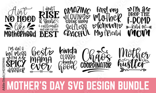 Mother’s day typography, svg, Design element for poster, Flyers, Invitations, Social Media, Prints, t shirt design, Handmade calligraphy vector illustration