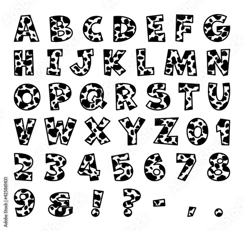 Cow spots letters, Cow spots alphabet, Cow monogram, Cow print, Farm life, Cow pattern, Cow monograms, Cow alphabet, Village school, Cow initials