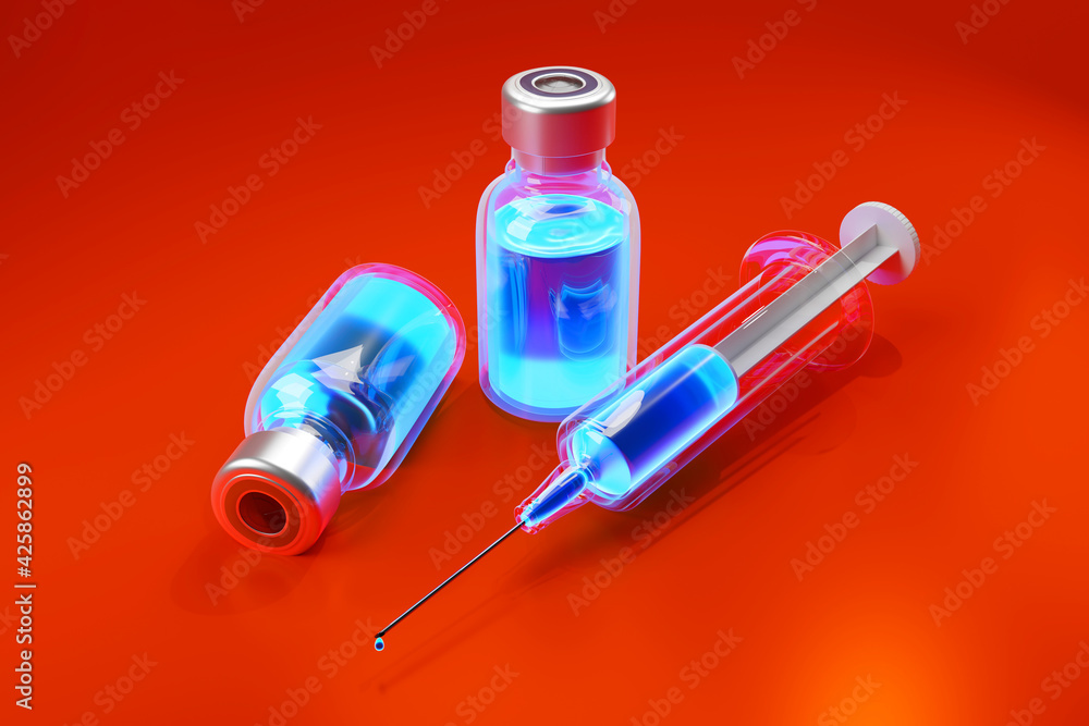 3D Illustration of a pharmaceutical medication set 3D Illustration of a pharmaceutical medication set