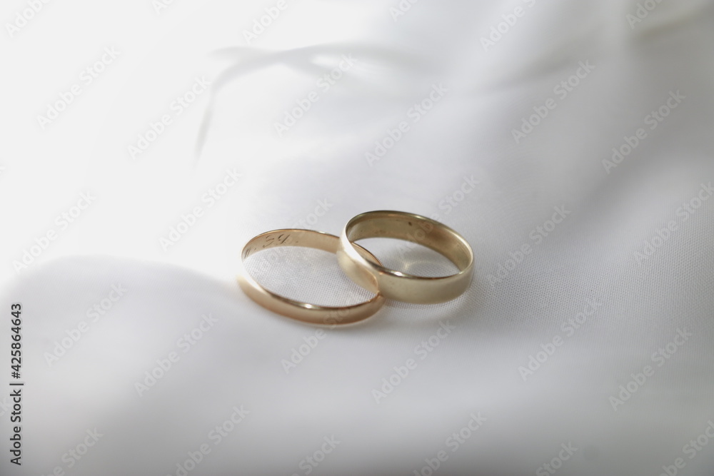 wedding rings on the table wedding rings on the table