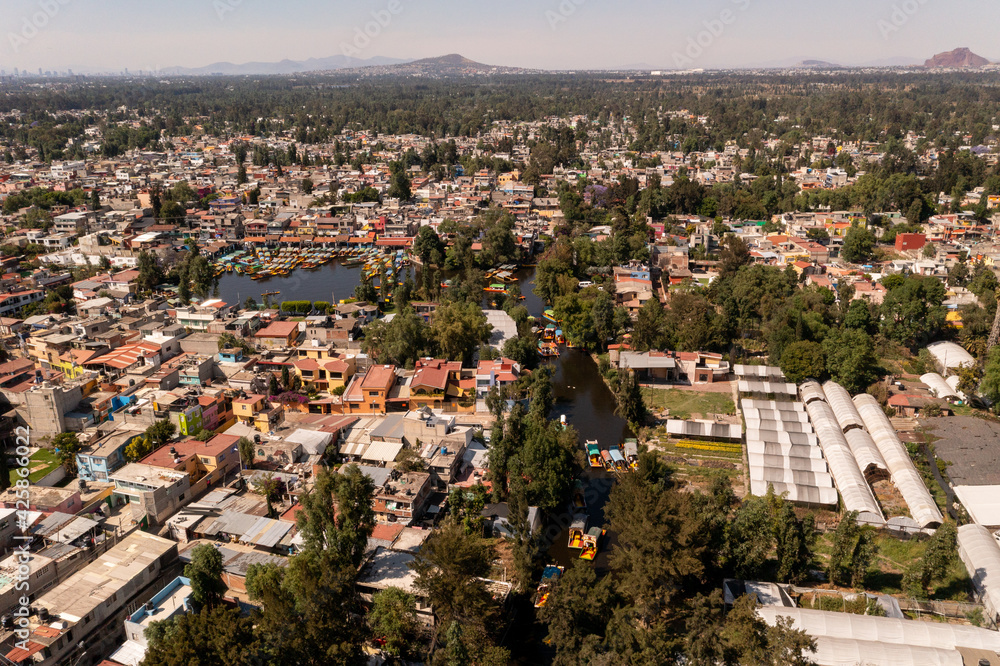 Panorámica de Xochimilco, CDMX
