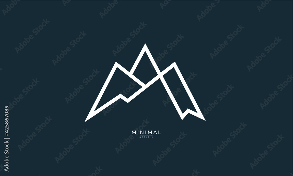 A line art icon logo of a mountain/peak/summit
A line art icon logo of a mountain/peak/summit