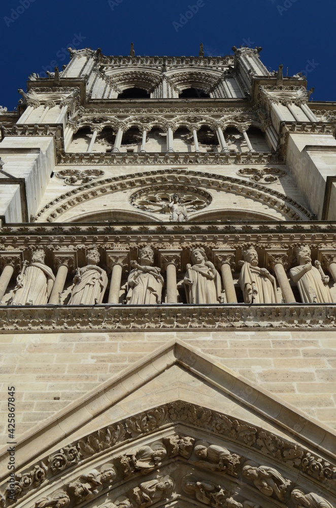 detail of the cathedral of Notre Dame