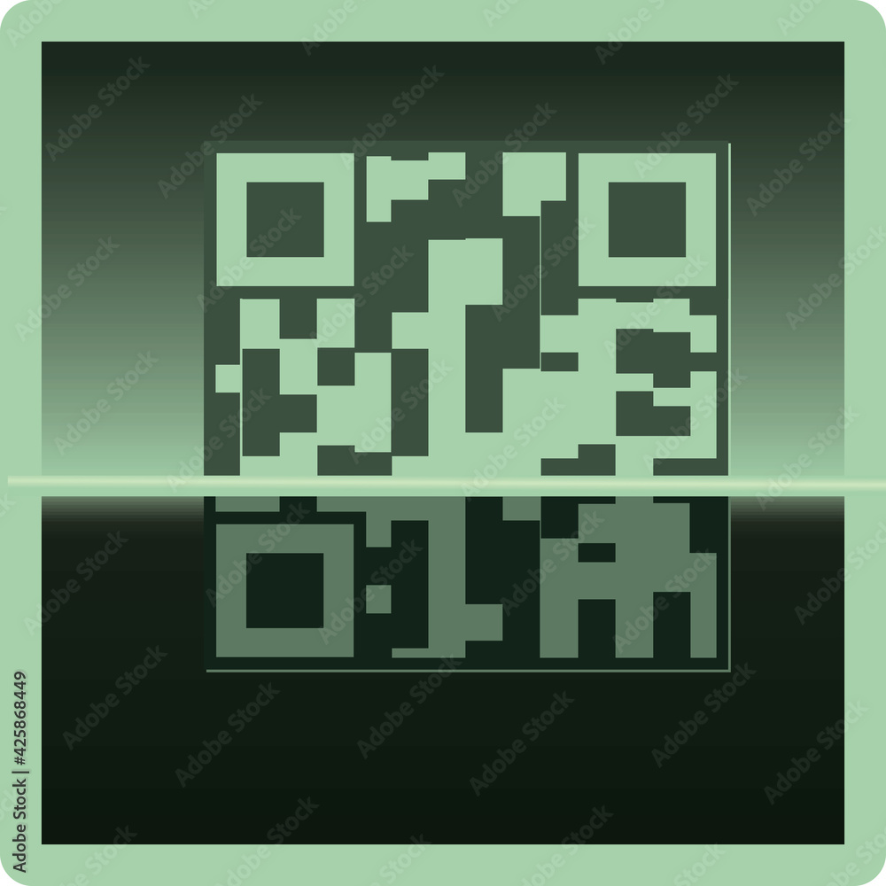 Qr code scan. vector illustration Qr code scan. vector illustration