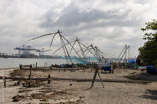 Hafen von Cochin (Kochi) in Kerala in Südindien
