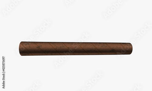 Cigar Vector Illustration Isolated on White