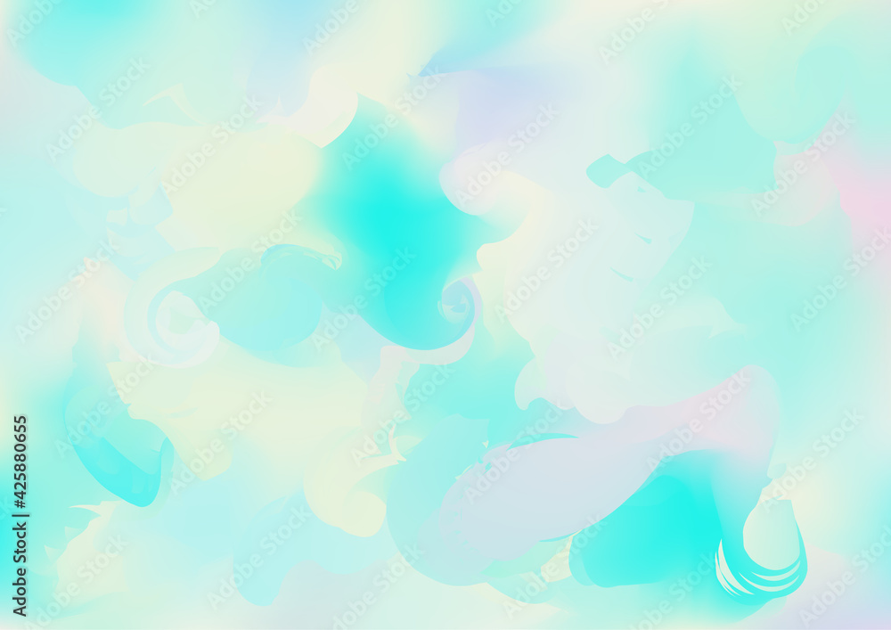 Holograph Dreamy Banner. Rainbow Overlay Hologram Cover. Iridescent Holograph Dreamy Banner. Rainbow Overlay Hologram Cover. Iridescent